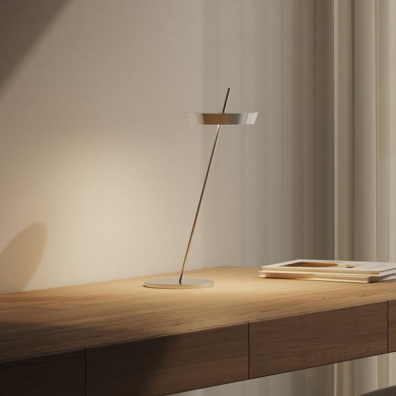 Sigor Akku-Tischleuchte Mahina USB-C 355mm Chrome 2,2W FlexMood 2200K/2700K IP20 168/181lm Ra85 dimmbar