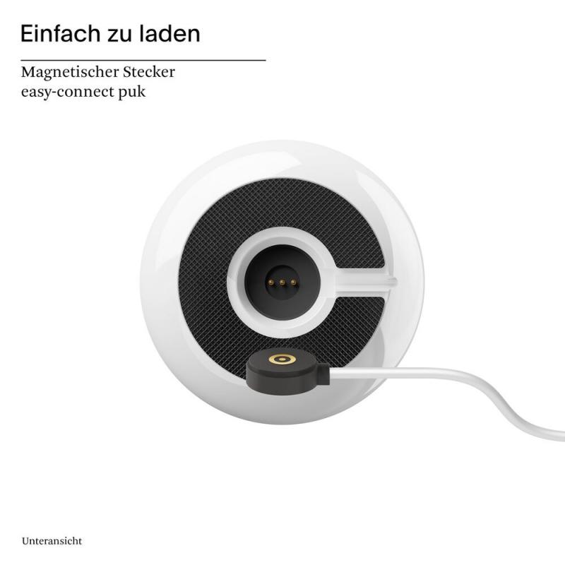 Sigor Akku-Tischleuchte Nucandle keramikweiß/chrom 1,6W 2700K IP54