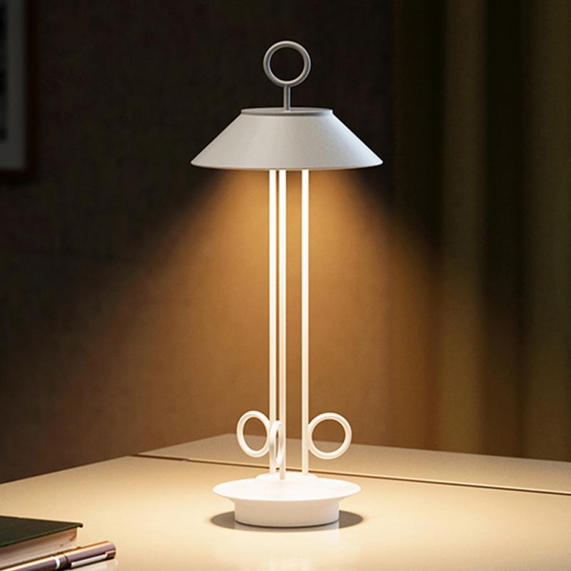 Sigor Nudiderot Akku-Tischleuchte schneeweiß dimmbar Flex-Mood 2200K/2700K IP54 In- & Outdoor