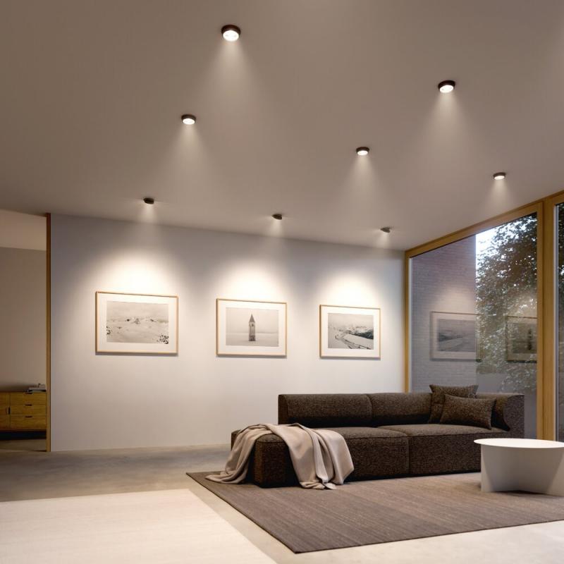 Sigor Nivo Einbauleuchte schwenkbar 111mm 36° schwarz 14W 3000-1800K DTW IP30 950lm Ra90