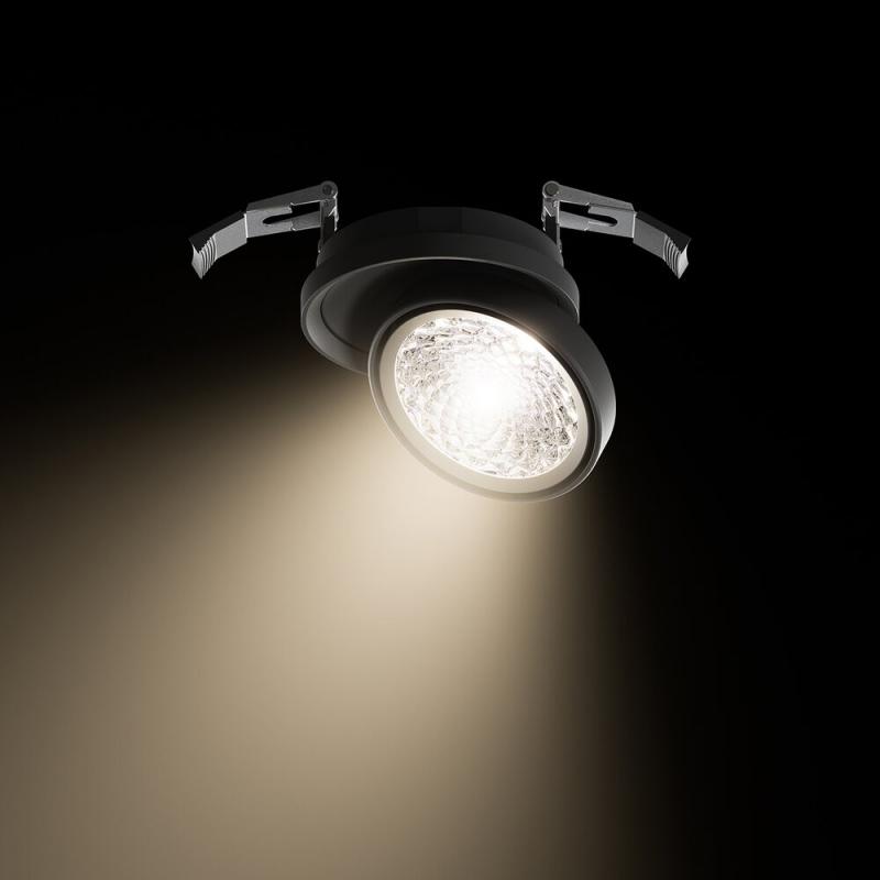 Sigor Nivo Einbauleuchte schwenkbar 111mm 50° schwarz 14W 3000-1800K DTW IP30 950lm Ra90