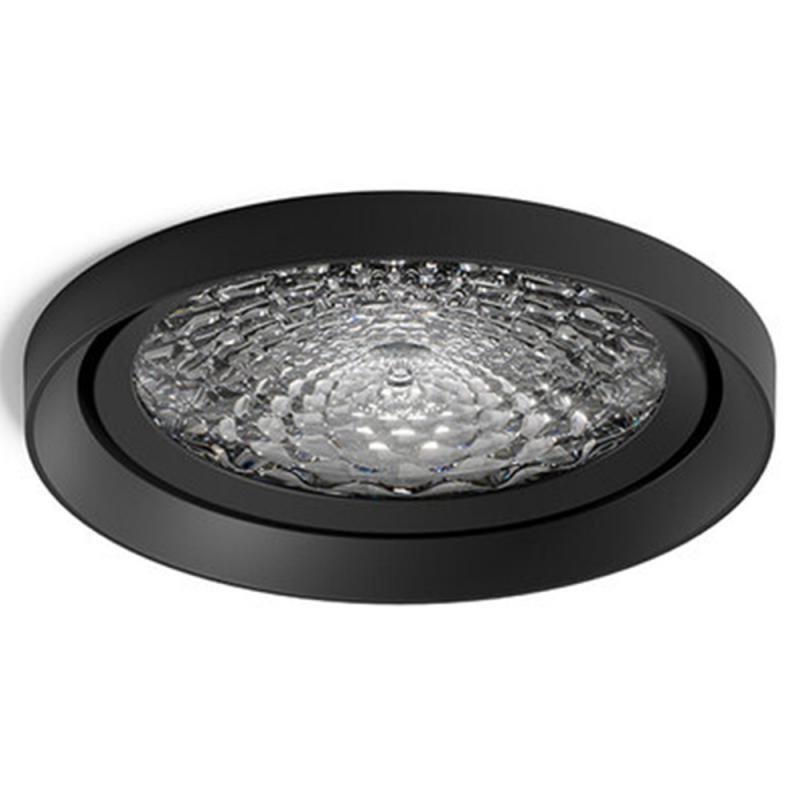 Sigor Nivo Einbaubauleuchte fix 111mm 50° schwarz 14W 3000-1800K DTW IP30 950lm Ra90