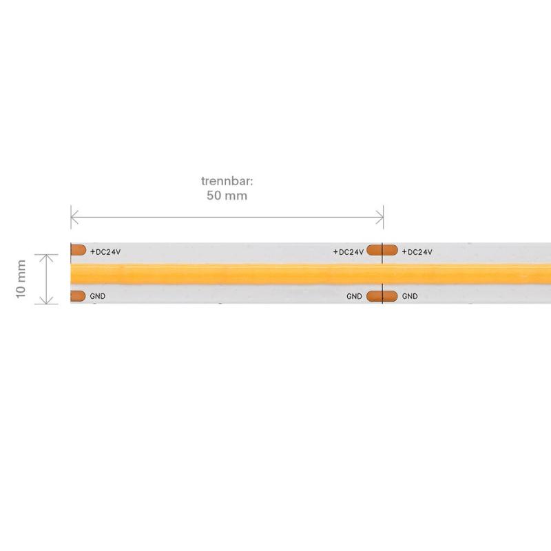 Sigor 40W/m PRO LED-Streifen 4000K 5m 480 LED/m IP20 24V 5608lm RA90