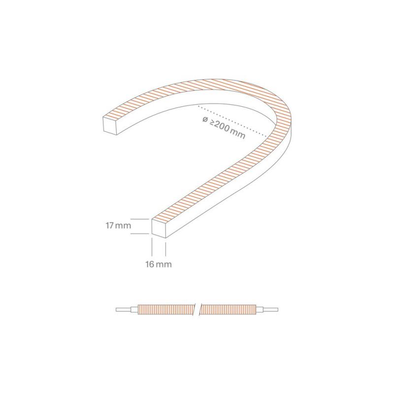 Sigor 15W/m Art Side LED-Streifen RGBW 5m 1617 IP67 24V 760lm/m Ra90