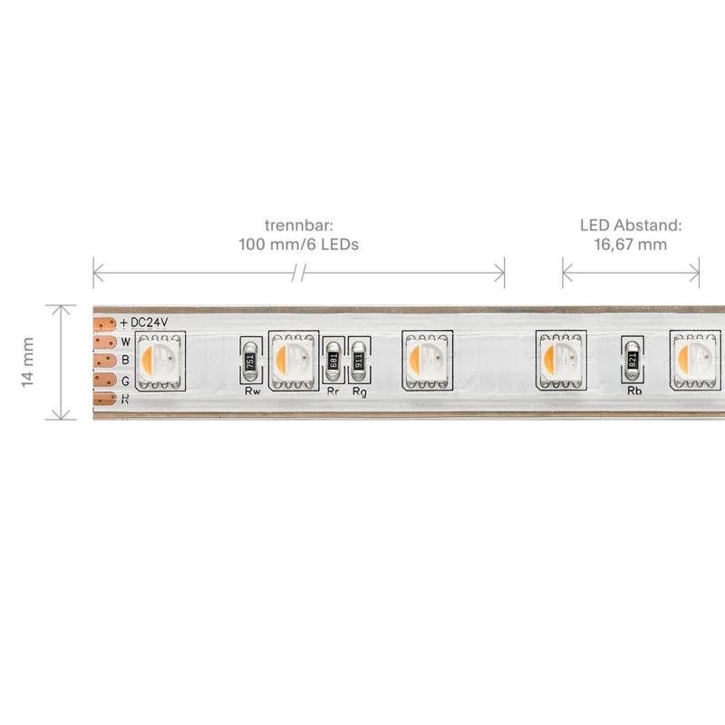Sigor 10W/m High Temperature LED-Streifen RGB/2700K