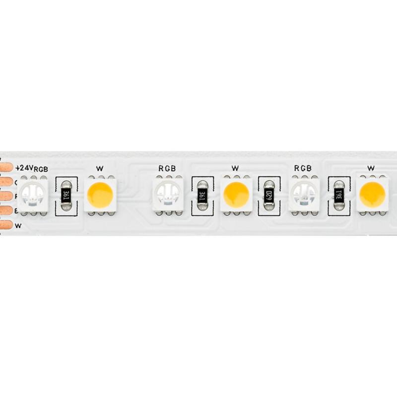 Sigor 19,2W/m RGB+W LED-Streifen RGB/2700K 5m 96LED/m IP00 24V 864lm Ra90