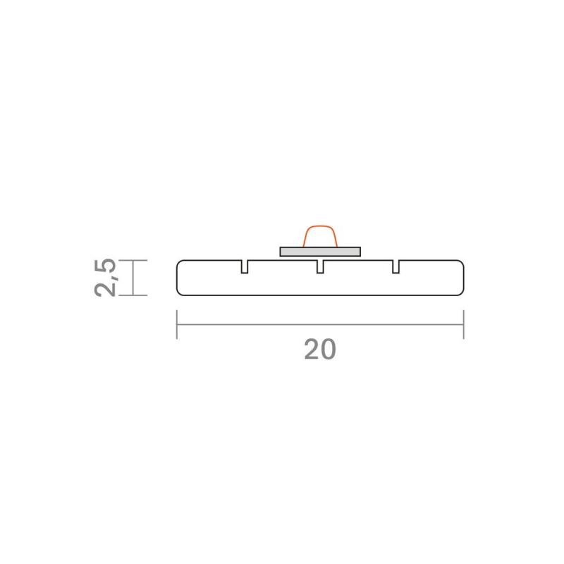 Sigor 1m Alu-Kühlschiene 20