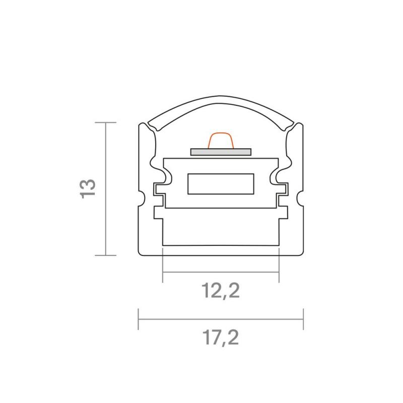 Sigor 1m Aufbauprofil Winkel 12 -  9829201