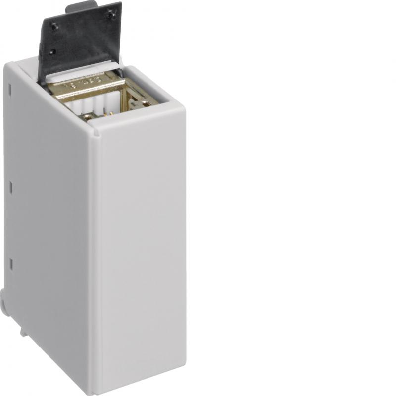 Hager RJ45-Buchse, IP2X, für Hutschiene