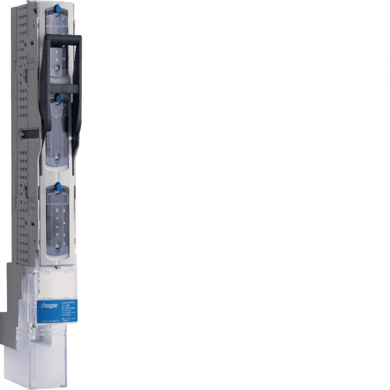Hager Schaltleiste NH00/100 3p R5 Wandlereinb.