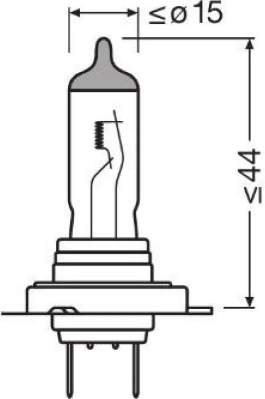 OSRAM 64210 Original H7 12V Faltschachtel PX26d Abblendlicht/Fernlicht/Nebellicht