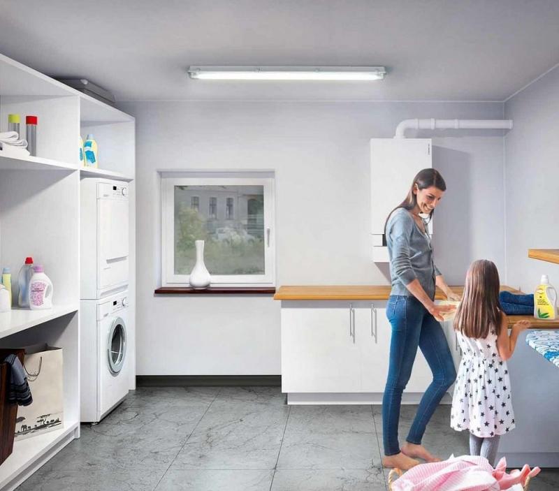 120cm OSRAM SUBMARINE 15W LED Feuchtraumleuchte 4000K neutralweißes Licht inkl. 1x LED Röhre