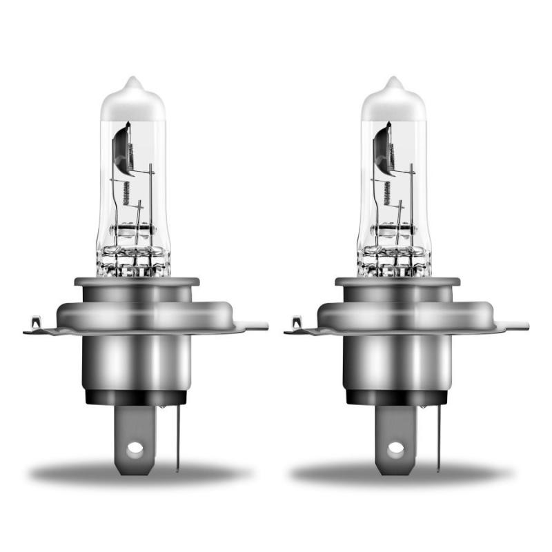 2er Pack OSRAM P43t NIGHT BREAKER SILVER H4 Scheinwerferlampe mit Leuchtweite von bis zu 130 m