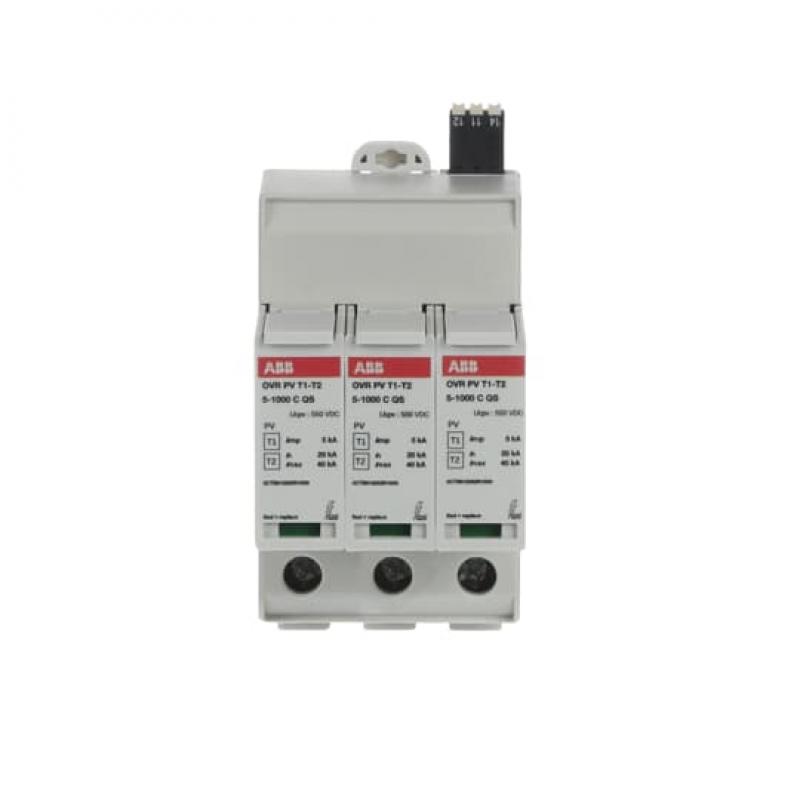 ABB OVR PV T1-T2 5-1000 P TS QS SPD Typ 1+2 geprüft, 5 kA für Leerlaufspannungen bis 1.000 V DC
