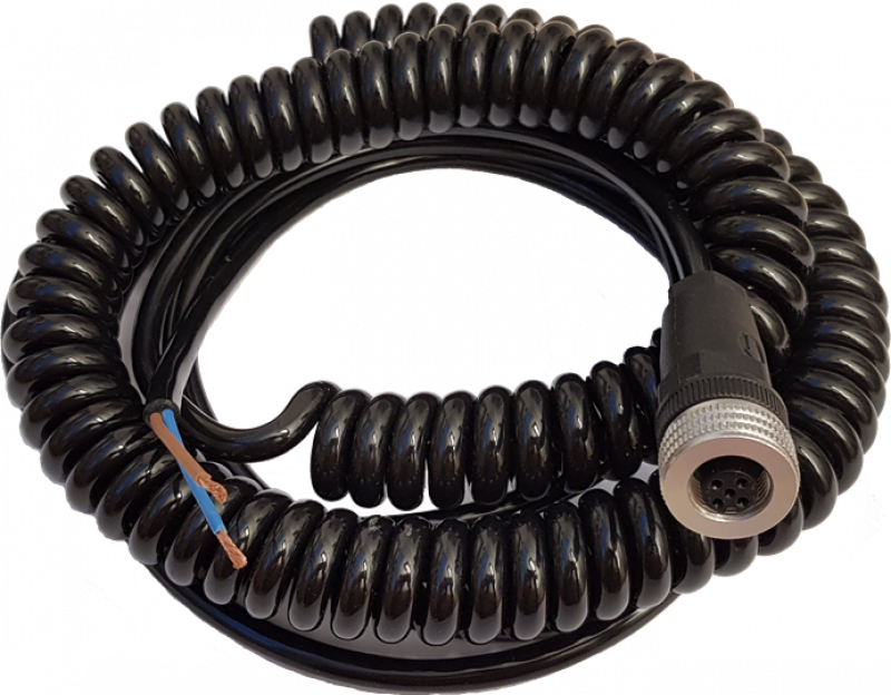 ABB M12-C251S-ASI Spiralleitung 20,75 mm², 0,6/ 2+1,4m mit M12 Buchsenstecker 5-polig