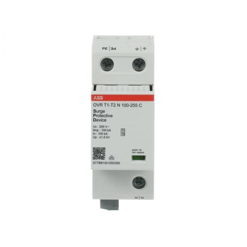 ABB OVR T1-T2 N 100-255 P TS Kombi-Ableiter 1P für TT/TNS Netze mit FM 100kA/Pol für 230/400 V Netze 1P