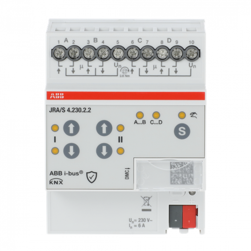 ABB JRA/S4.230.2.2 Jalousieaktor 4-fach 230V, manuelle Bedienung
