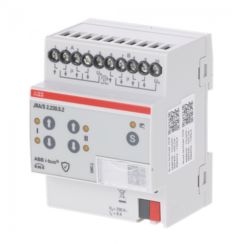 ABB JRA/S2.230.5.2 Jalousieaktor 2-fach 230V, manuelle Bedienung und auto. Fahrzeitermittlung