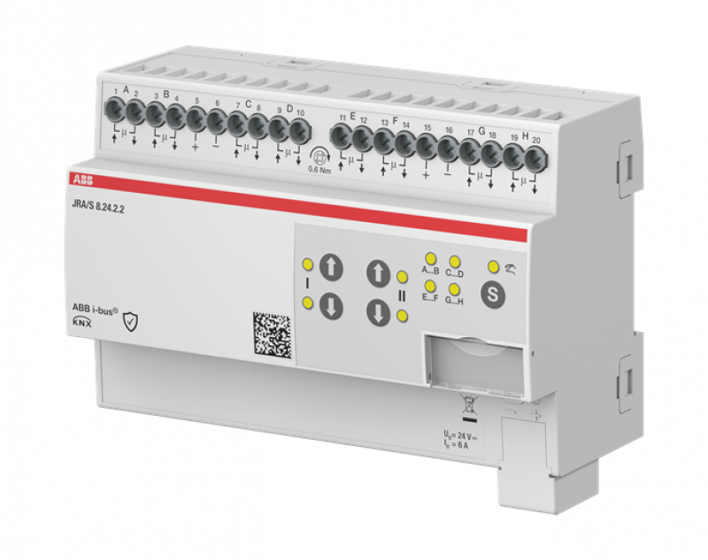 ABB JRA/S8.24.2.2 Jalousieaktor 8-fach 24V, manuelle Bedienung