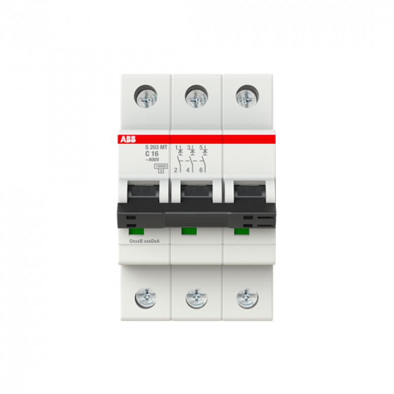 ABB S203MT-C16 Sicherungsautomat C-Char., 10kA, 16A, 3P