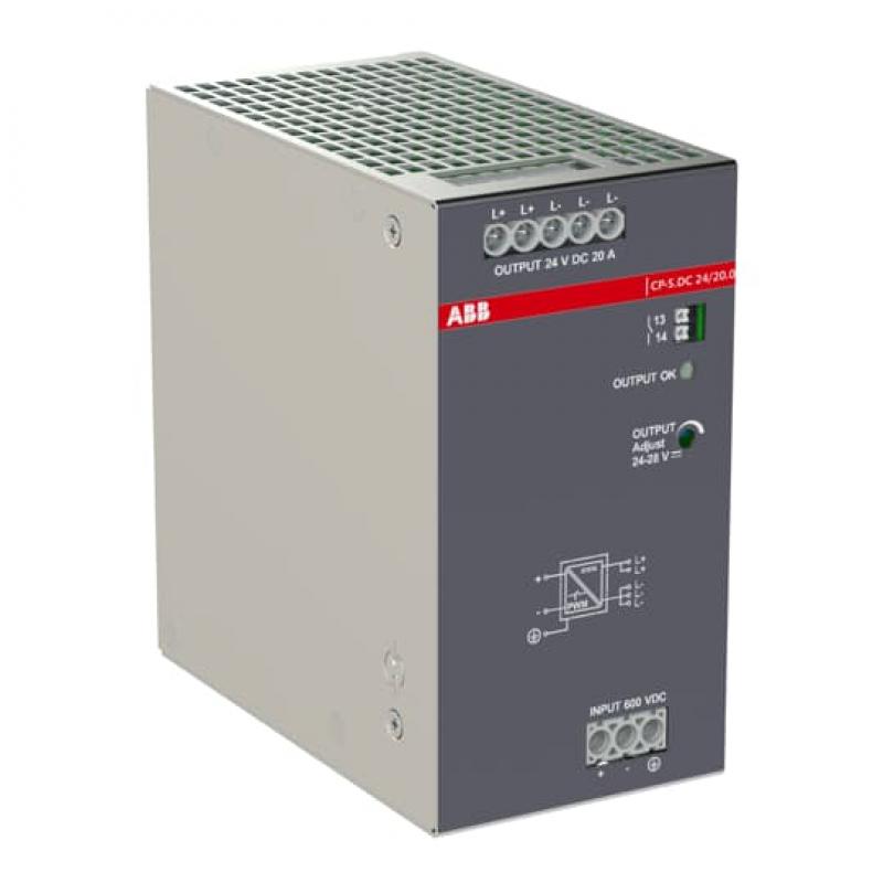 ABB CP-S.DC 24/20.0 Netzteil, In:420-870VDC Out:DC 24V/20A