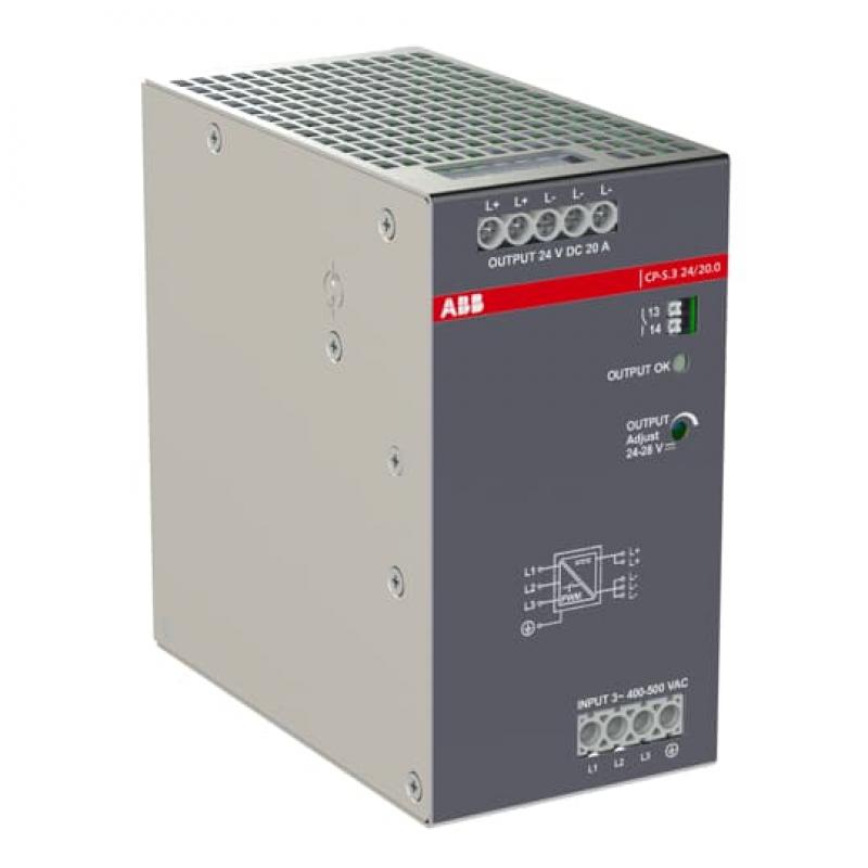 ABB CP-S.3 24/20.0 Netzteil, In:3x400-500VAC Out:DC 24V/20A