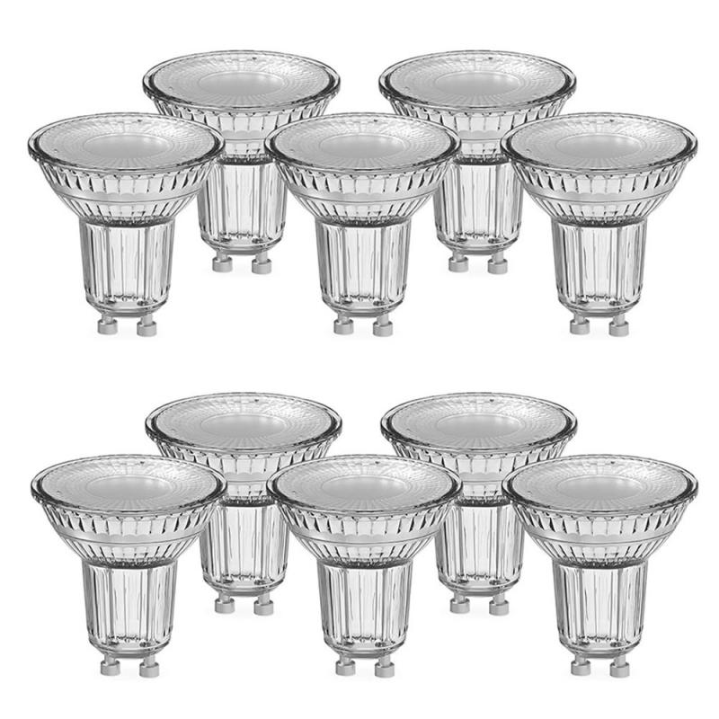 10er-PACK OSRAM LED BASE PAR16 GU10 LED Strahler 4.3W wie 50W 36° 4000K neutralweißes Licht GLAS
