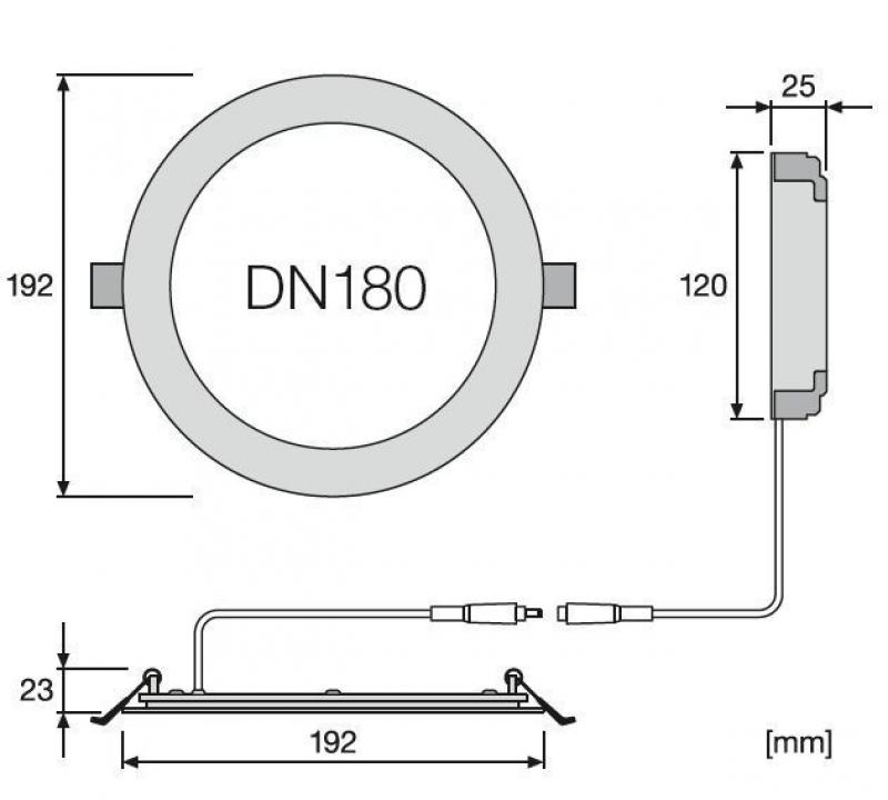 Ledvance LED Einbauleuchte  DL SLIM ALU D175 V 16W ML 83040