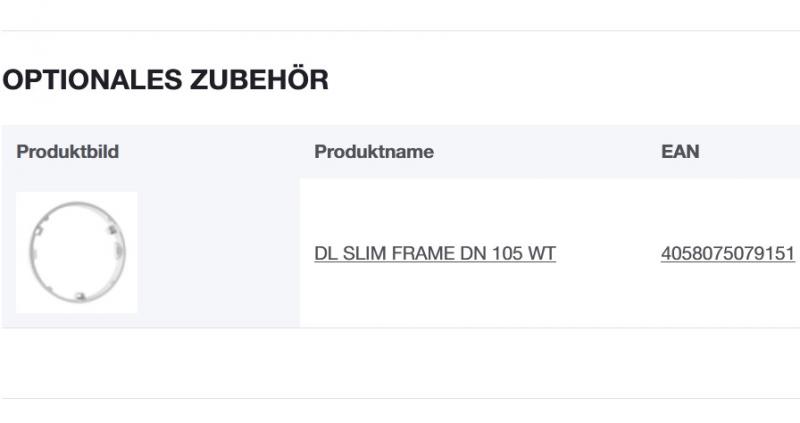 LED Panel LEDVANCE Downlight Slim DN105 Round 6W 3000K weiß