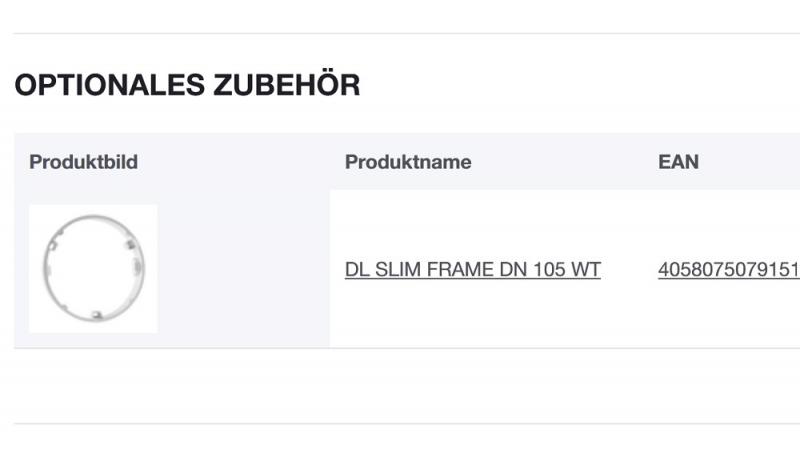 LEDVANCE Downlight Slim DN105 Round 6W in Weiß 4000K universalweißes Licht