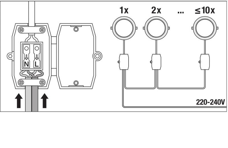 Flache weiße LED Ledvance Einbauleuchte Slim Einbau ø 21cm rund 18W 4000K neutralweiß