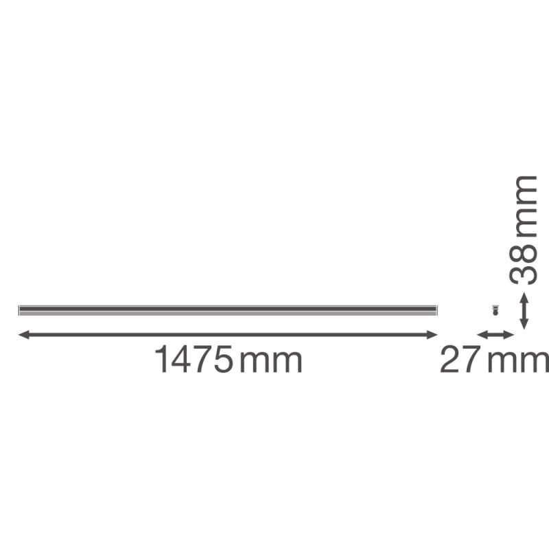 150cm LEDVANCE LINEAR COMPACT BATTEN 1500 LED Lichtleiste Lichtband 25 W 3000K warmweiße Beleuchtung