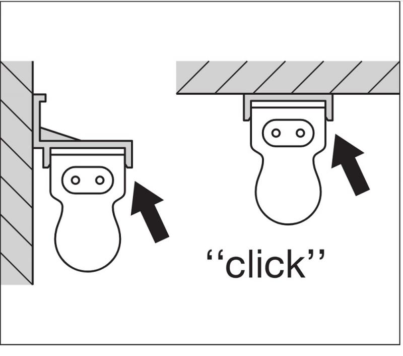 60cm LED Lichtleiste LEDVANCE Linear Compact Switch mit Schalter 8W 3000K warmweißes Licht - Unterbauleuchte