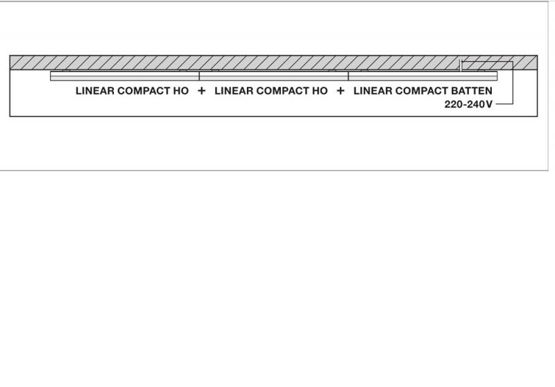 60cm LED Lichtleiste LEDVANCE Linear Compact Switch 600 8W 4000K neutralweißes Licht 140° IP20