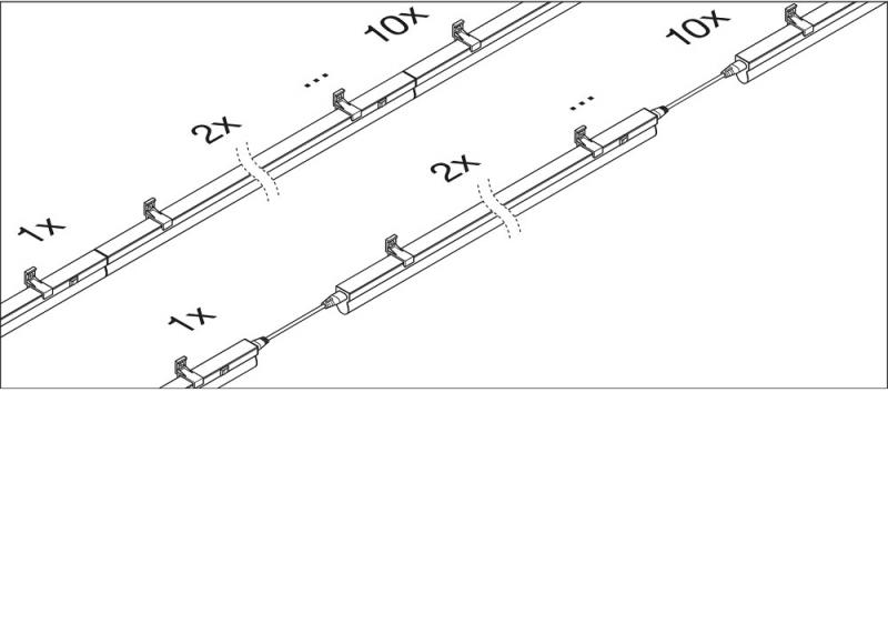 120cm LED Lichtleiste LEDVANCE Linear Compact Switch 1200 14W 4000K neutralweißes Licht mit Schalter