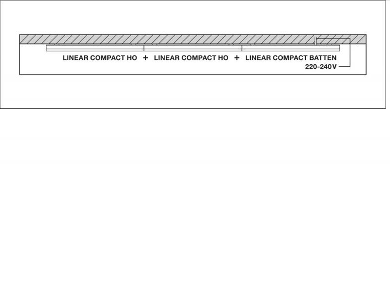 90cm LED Lichtleiste LEDVANCE LN COMP High Output 900 Unterbauleuchte 15W 3000K warmweißes Licht