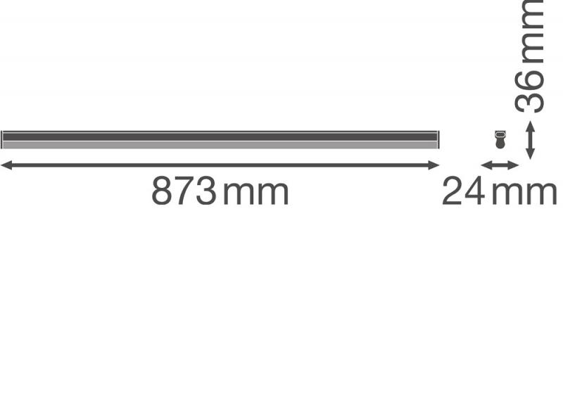 90cm LED Lichtleiste LEDVANCE LN COMP High Output 900 15W 4000K neutralweißes Licht