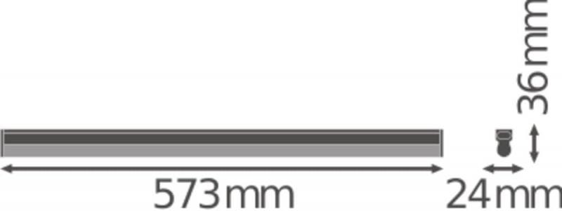 60cm LED Lichtleiste  LEDVANCE LN COMP High Output 600 Lichtband 10W 3000K warmweiß