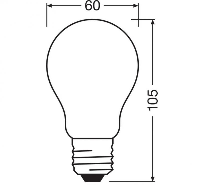 Osram LED Superstar E27 LED Lampe Matt warmweiss dimmbar 7,8W wie 75W
