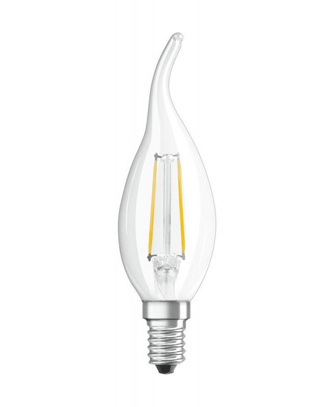 Aktion: Nur noch angezeigter Bestand verfügbar OSRAM LED Retrofit Classic BA 25 CL 2.8W 2700K E14 Kerze -