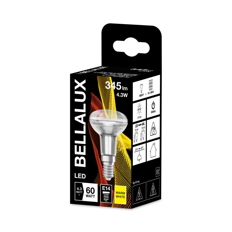 BELLALUX E14 R50 Reflekor LED Strahler 36° 4,3W wie 60W warmweiß