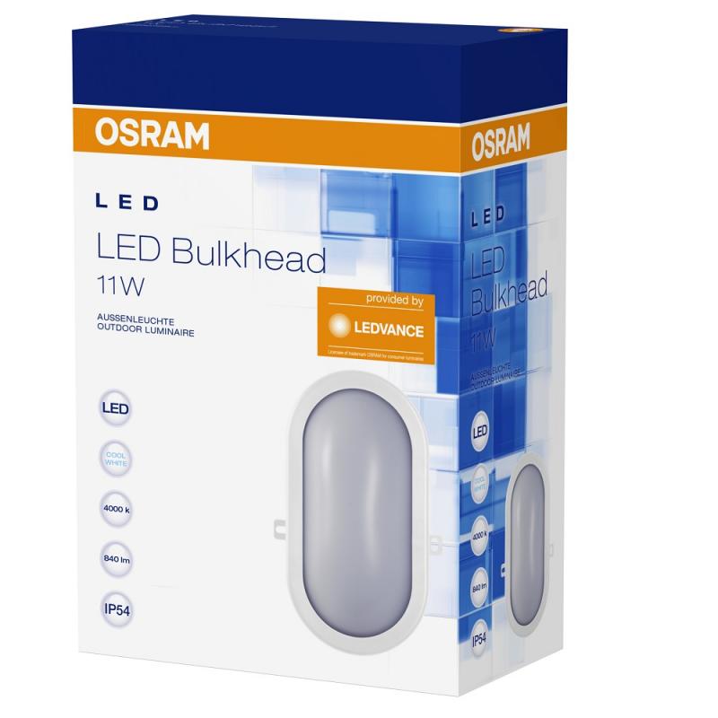 LED Außenwandleuchte Osram Bulkhead 11W Weiß