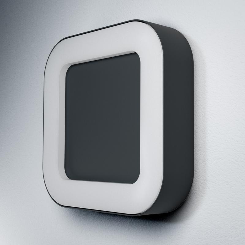 Quadrarische moderne OSRAM LED Außen Wandleuchte Endura Style Square in Anthrazit