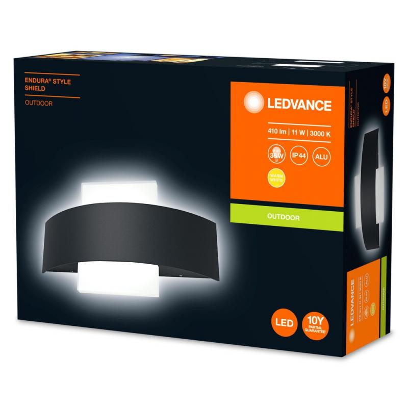 LEDVANCE LED Außen Wandleuchte Endura Style dunkelgrau/weiß IP44