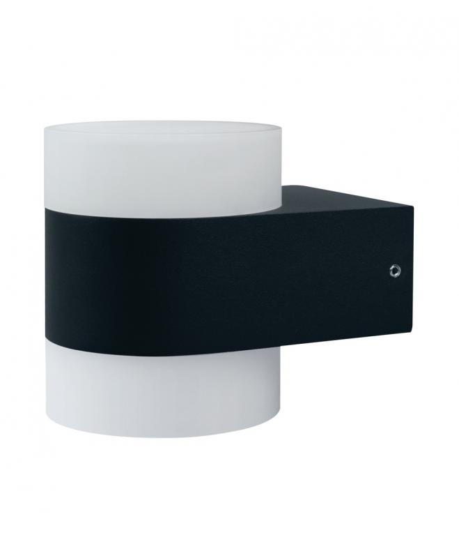 Osram Anthrazitfarbene LED Wandleuchte Puck UpDown mit warmweißem Licht IP44 von Ledvance