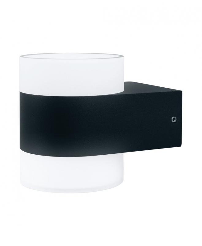 Osram Anthrazitfarbene LED Wandleuchte Puck UpDown mit warmweißem Licht IP44 von Ledvance