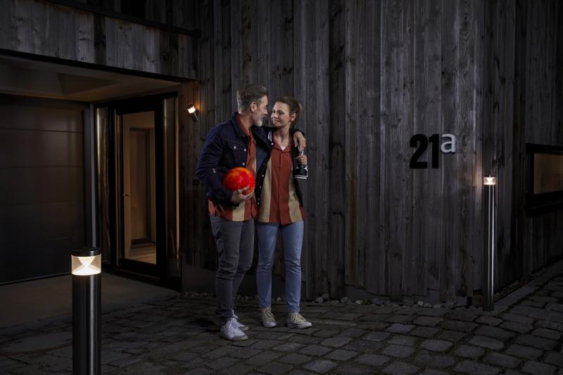 Aktion: Nur noch angezeigter Bestand verfügbar  45cm hohe LEDVANCE LED Standleuchte Endura Style Mini Cylinder 4W aus Edelstahl IP44 -