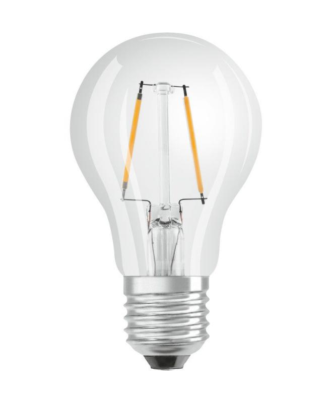 6er Vorteilspack OSRAM E27 LED Lampe SUPERSTAR FILAMENT KLAR Dimmbar 2,2W wie 25W 2700K warmweißes Licht