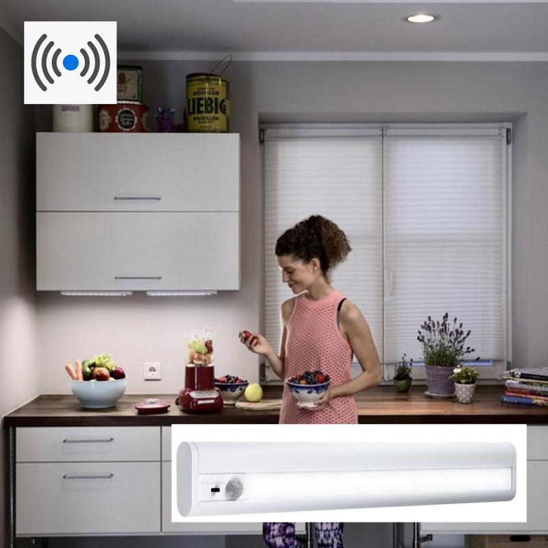 OSRAM Lichtleiste Linear 300 LED Mobile Unterschrank Leuchte mit Batterie und Sensor in weiß