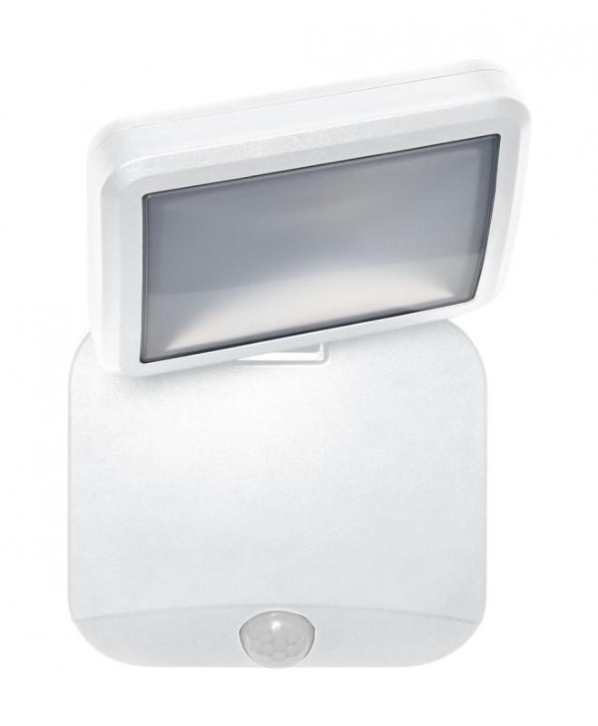 OSRAM Außenwandleuchte Battery LED Spotlight Single Weiß IP54 mit Sensor